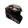AGV K1 S E2206 Lyzard Matt Black Grey Red Full Face Motosiklet Kaskı