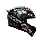AGV K1 S E2206 Lyzard Matt Black Grey Red Full Face Motosiklet Kaskı