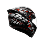 AGV K1 S E2206 Lyzard Matt Black Grey Red Full Face Motosiklet Kaskı