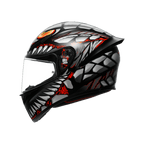 AGV K1 S E2206 Lyzard Matt Black Grey Red Full Face Motosiklet Kaskı