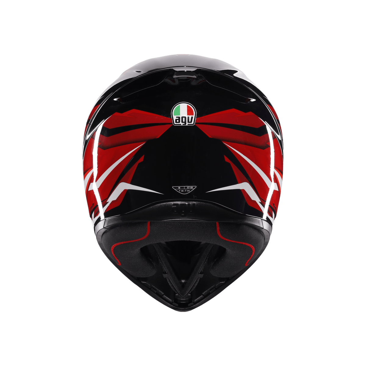 AGV K1 S Lion Black Red White Configuration Full Face Motosiklet Kaskı