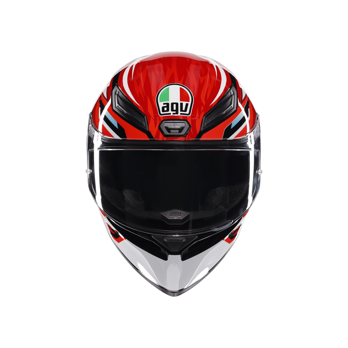 AGV K1 S Lion Black Red White Configuration Full Face Motosiklet Kaskı