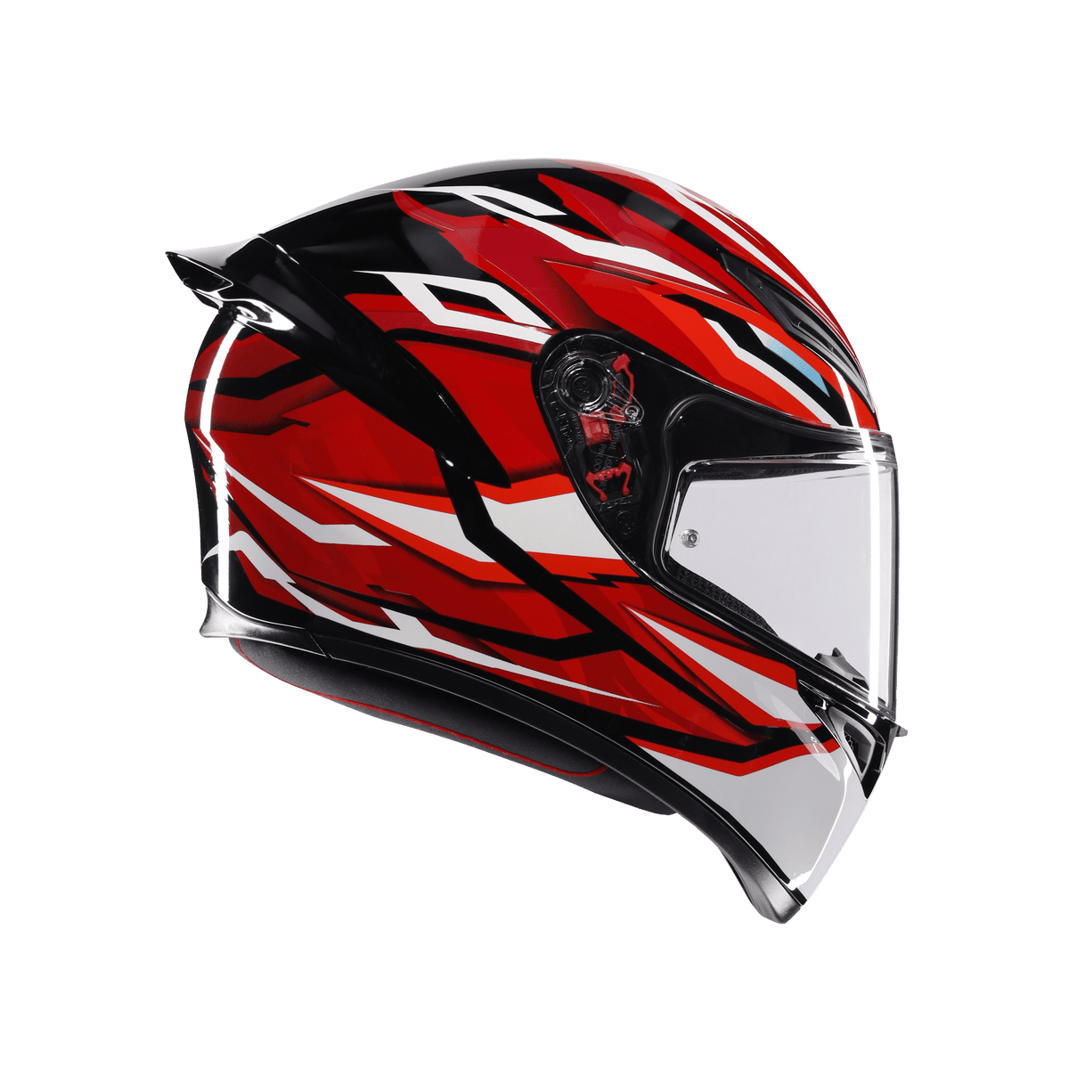 AGV K1 S Lion Black Red White Configuration Full Face Motosiklet Kaskı