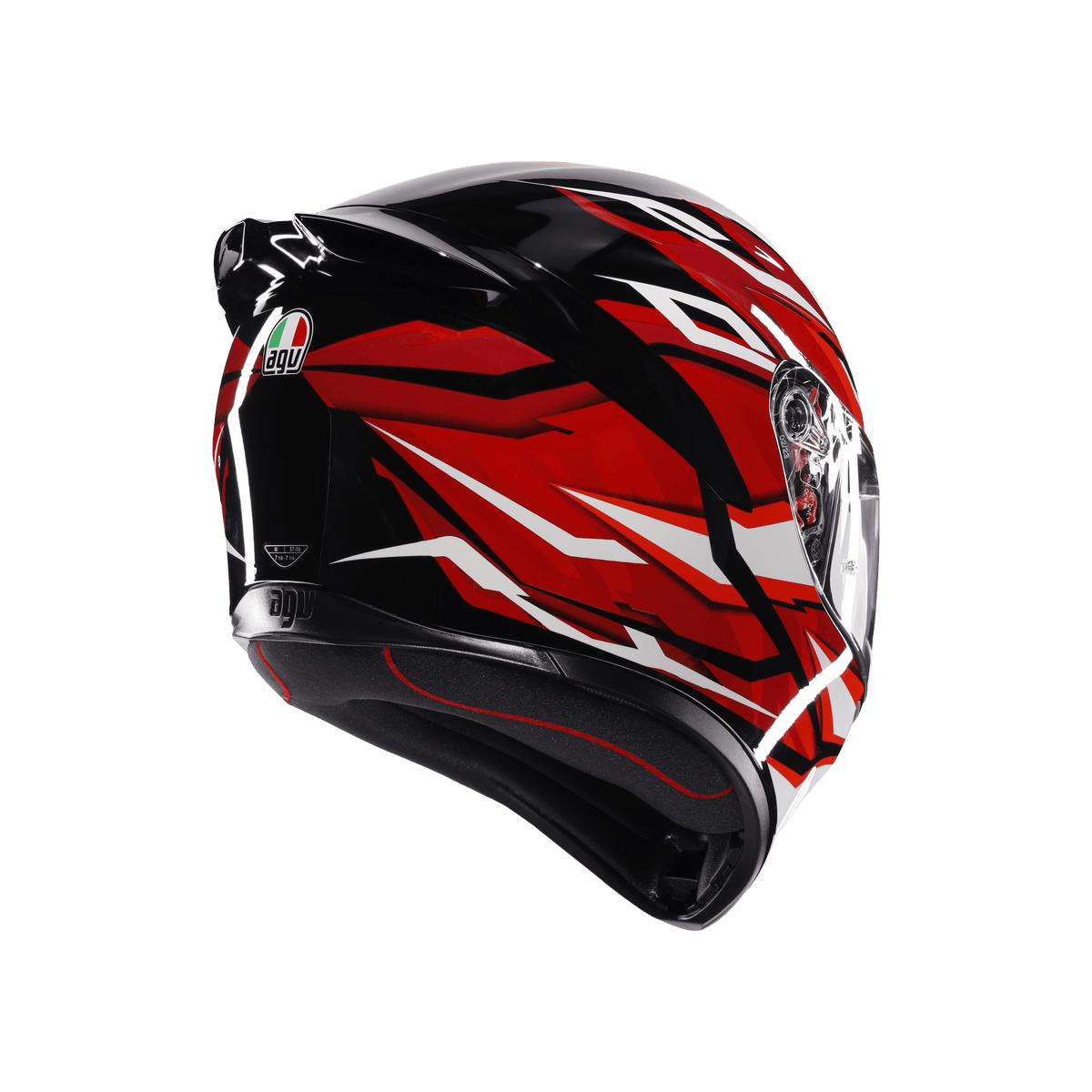 AGV K1 S Lion Black Red White Configuration Full Face Motosiklet Kaskı