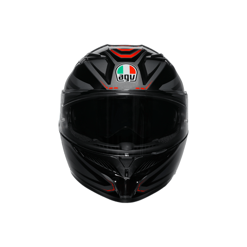 AGV K3 MPLK Syth Black Red Full Face Motosiklet Kaskı