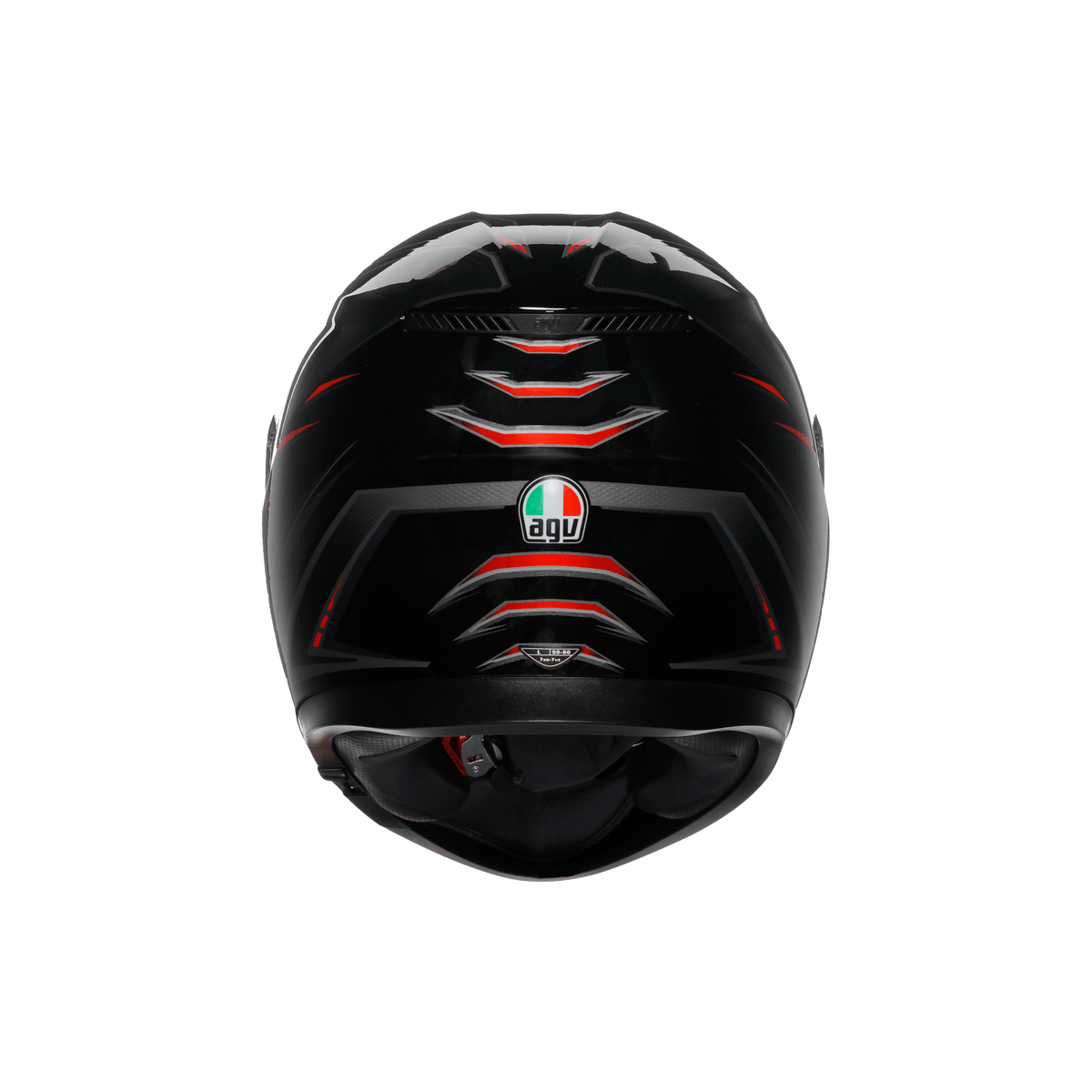 AGV K3 MPLK Syth Black Red Full Face Motosiklet Kaskı