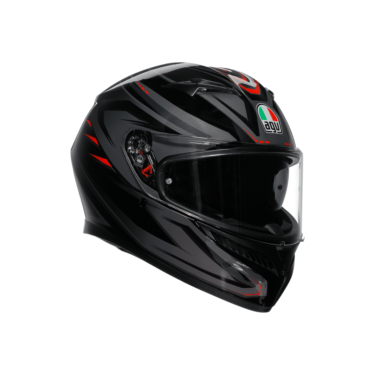 AGV K3 MPLK Syth Black Red Full Face Motosiklet Kaskı