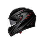 AGV K3 MPLK Syth Black Red Full Face Motosiklet Kaskı