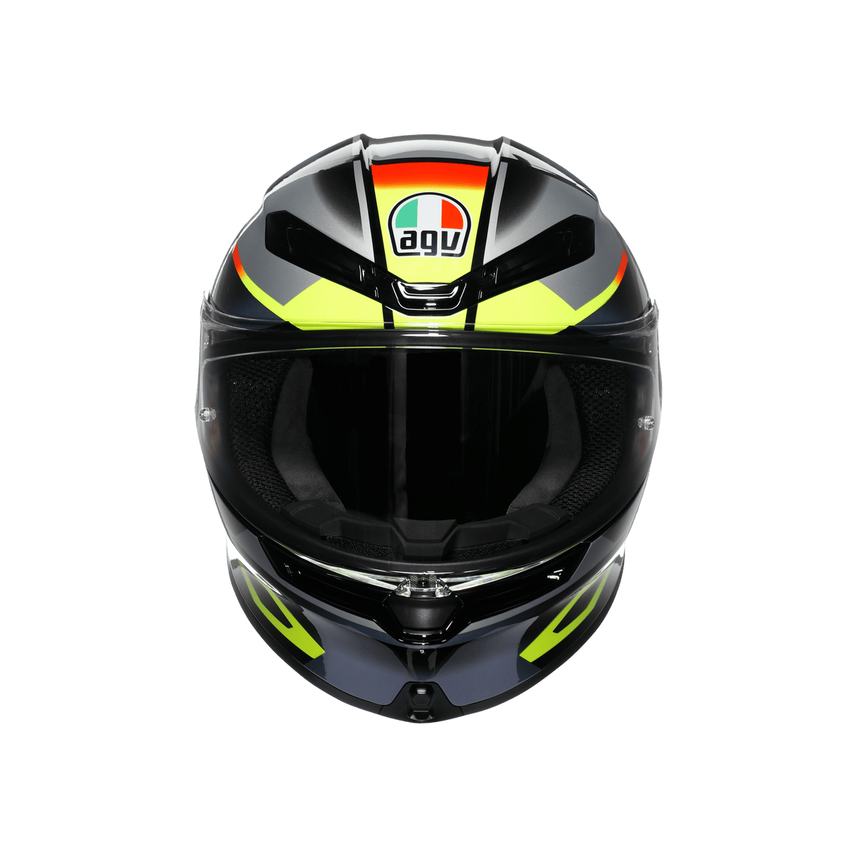 AGV K6 S Erazer Black Red Yellow Fluo Full Face Motosiklet Kaskı