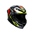 AGV K6 S Erazer Black Red Yellow Fluo Full Face Motosiklet Kaskı