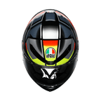 AGV K6 S Erazer Black Red Yellow Fluo Full Face Motosiklet Kaskı