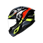 AGV K6 S Erazer Black Red Yellow Fluo Full Face Motosiklet Kaskı