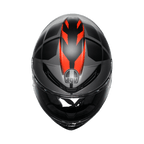 AGV K6 S Karve Matt Black Grey Red Full Face Motosiklet Kaskı
