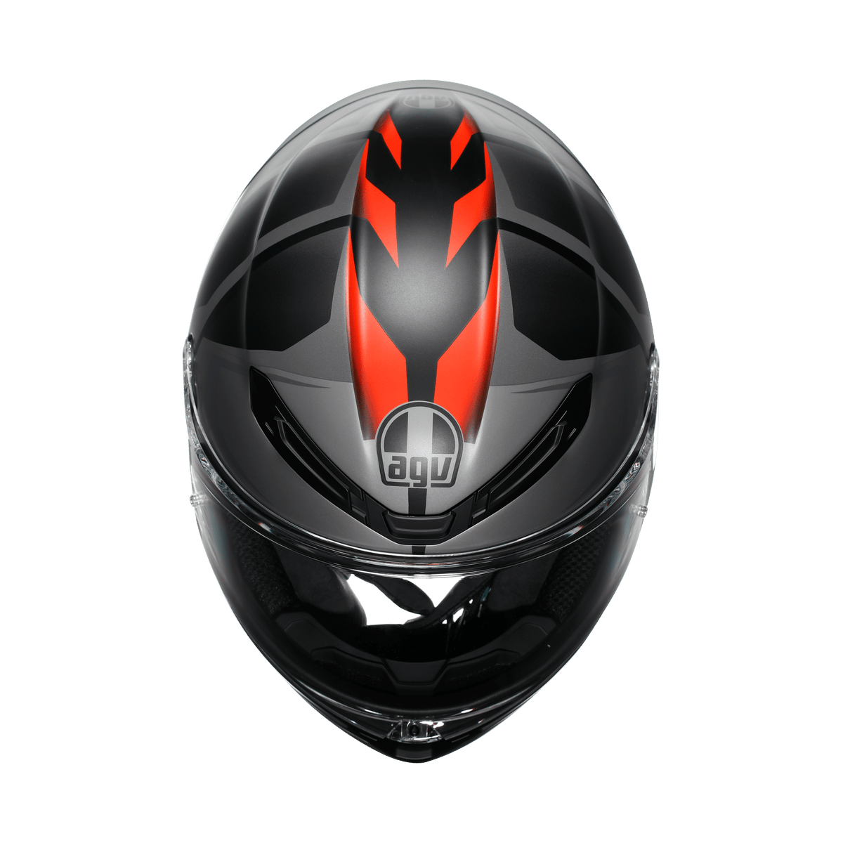 AGV K6 S Karve Matt Black Grey Red Full Face Motosiklet Kaskı