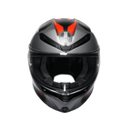 AGV K6 S Karve Matt Black Grey Red Full Face Motosiklet Kaskı