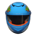 PRO HELMETS YA-201VR Full Face Çocuk Kask Dino Blue