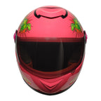 PRO HELMETS YA-201VR Full Face Çocuk Kask Dino Pink