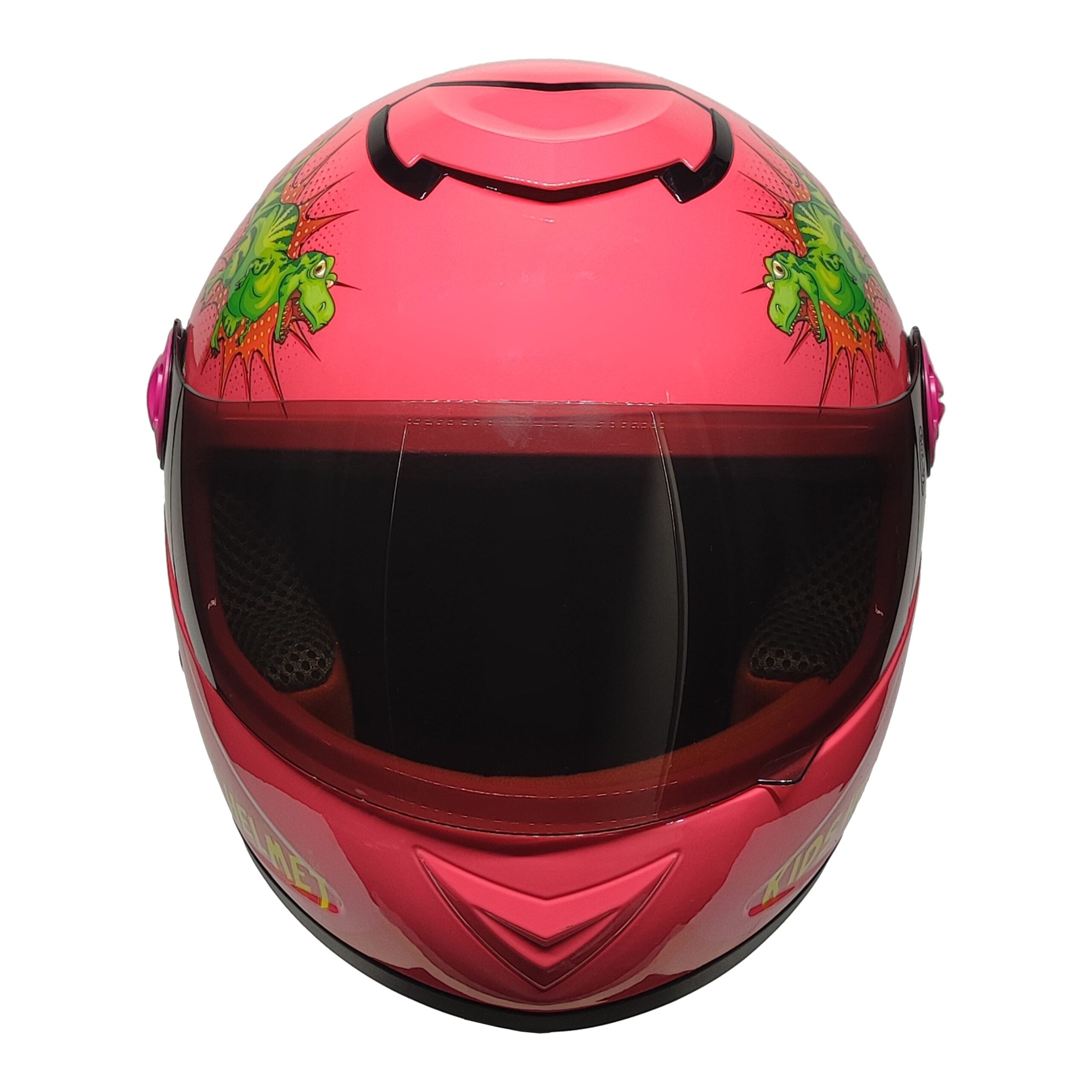 PRO HELMETS YA-201VR Full Face Çocuk Kask Dino Pink