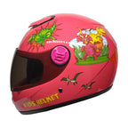 PRO HELMETS YA-201VR Full Face Çocuk Kask Dino Pink
