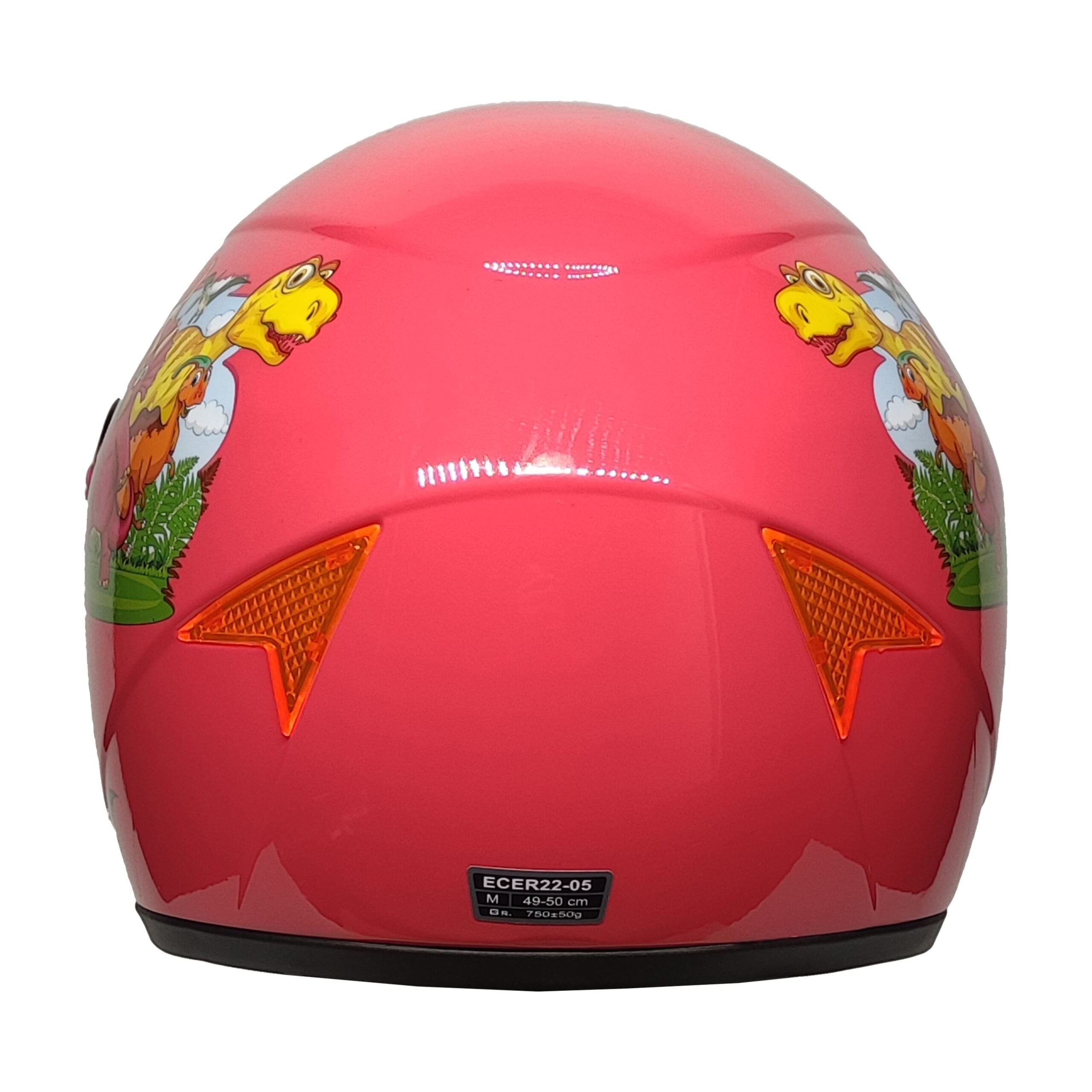 PRO HELMETS YA-201VR Full Face Çocuk Kask Dino Pink