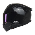 MTS X340 Parlak Black Full Face Motosiklet Kaskı