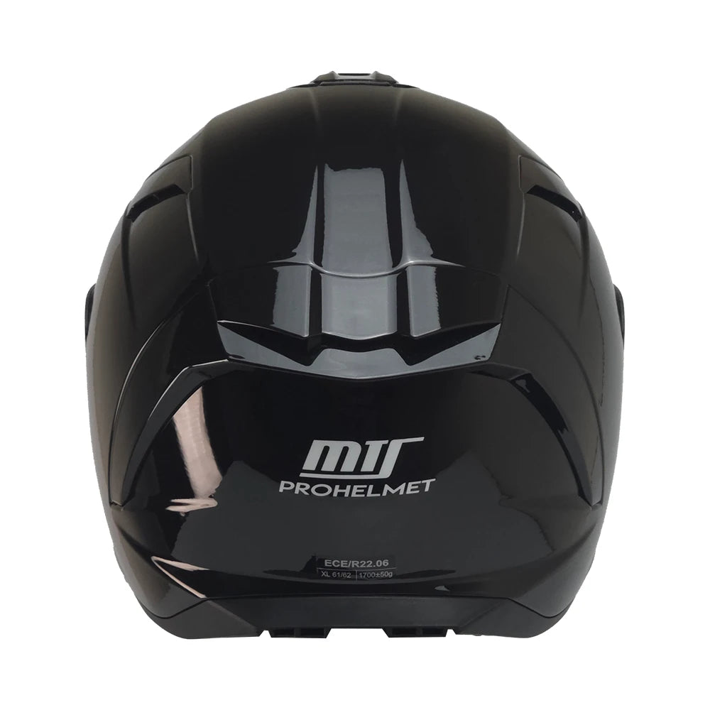 MTS X340 Parlak Black Full Face Motosiklet Kaskı