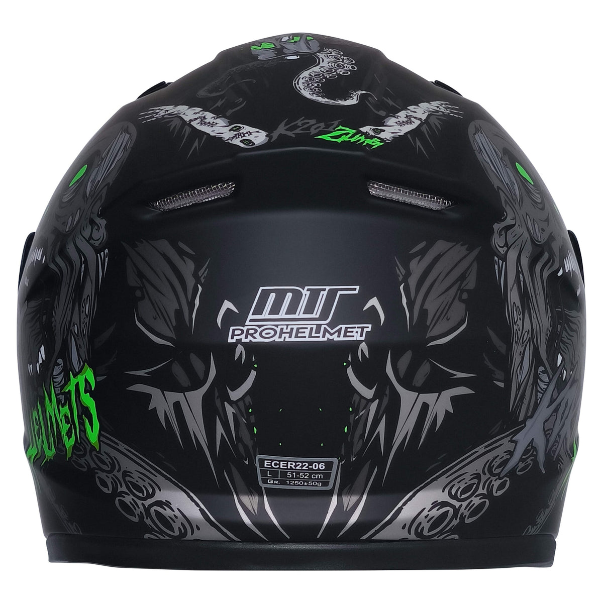 MTS M-201 Full Face Çocuk Kask Black