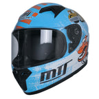 MTS M-201 Full Face Çocuk Kask Blue