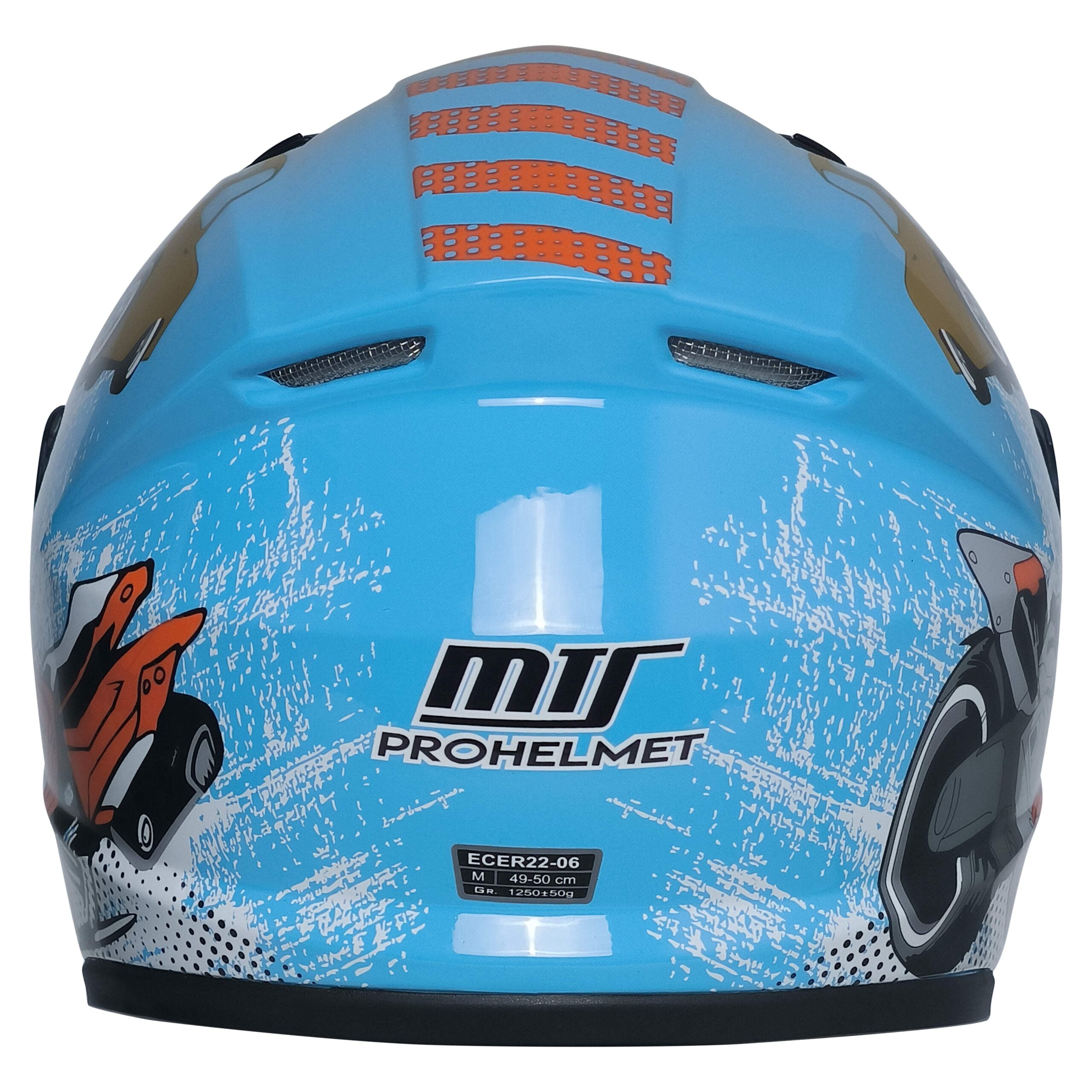 MTS M-201 Full Face Çocuk Kask Blue