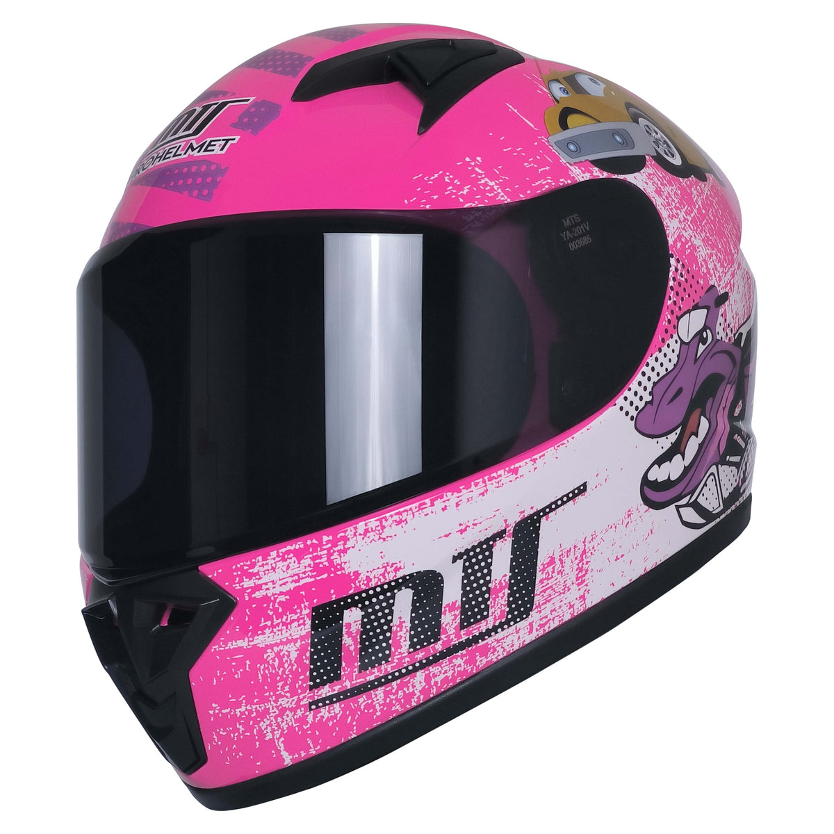 MTS M-201 Full Face Çocuk Kask Pink
