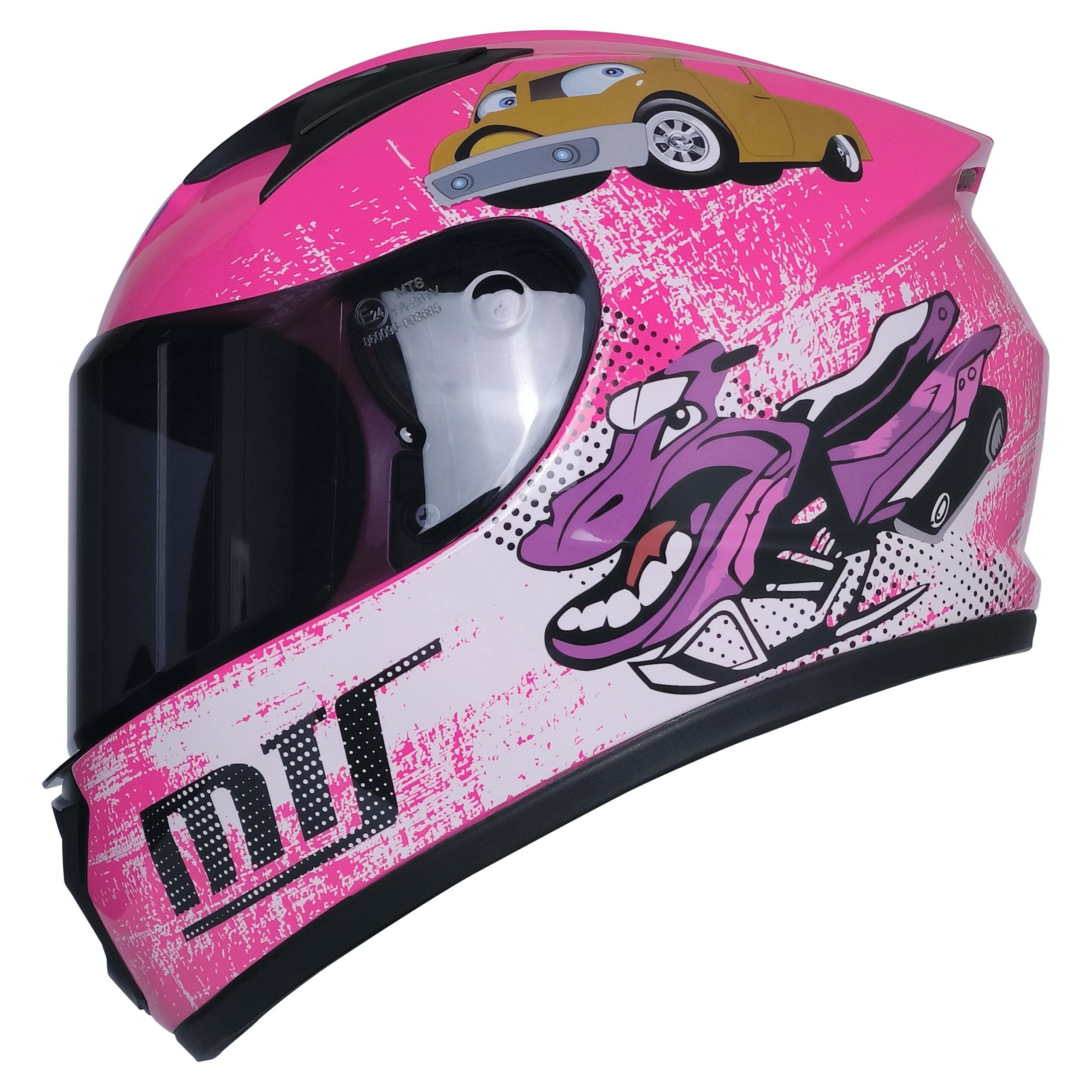 MTS M-201 Full Face Çocuk Kask Pink
