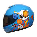 PRO HELMETS YA-201VR Full Face Çocuk Kask Skull Blue